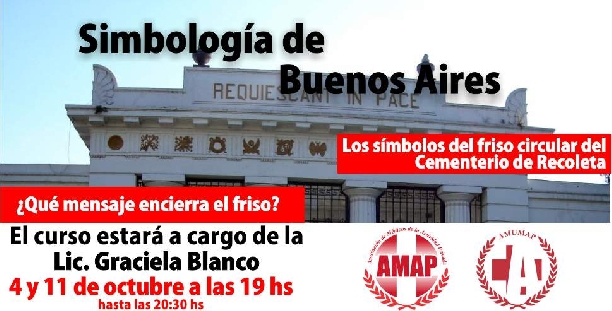 Cultura Curso Simbología de Buenos Aires. El Cementerio de la Recoleta