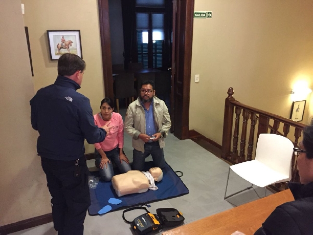 Primera clase presencial del Curso Virtual en Emergentología