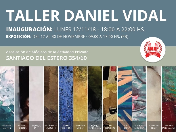 Cultura. Muestra de artistas del taller de Daniel Vidal en la AMAP