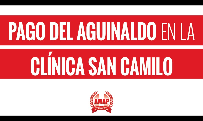 Pago del aguinaldo en San Camilo