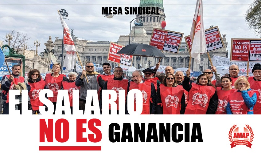 20 de septiembre. Comunicado de la “Mesa Sindical El Salario No Es Ganancia”