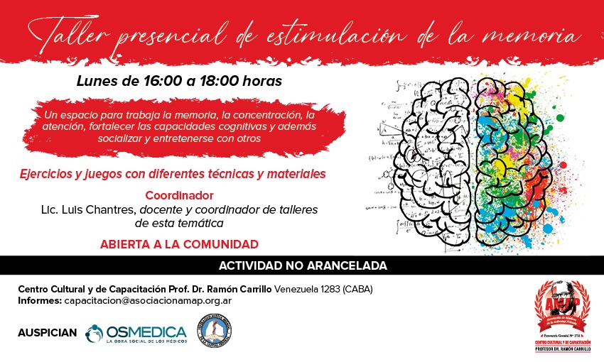 Taller presencial de estimulación de la memoria