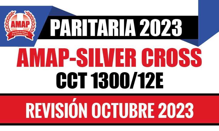 Ajuste paritario octubre 2023 CCT 1300/12E AMAP-Silver Cross