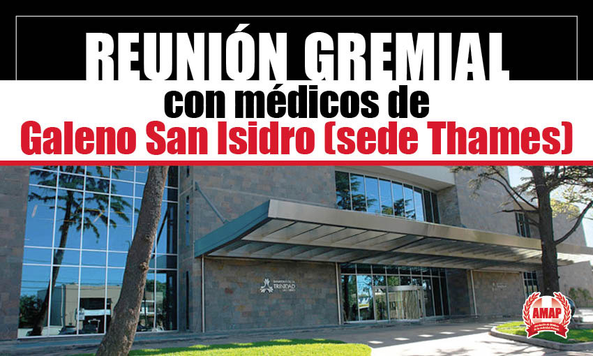 Reunión con médicos de Galeno-Trinidad San Isidro (sede Thames)