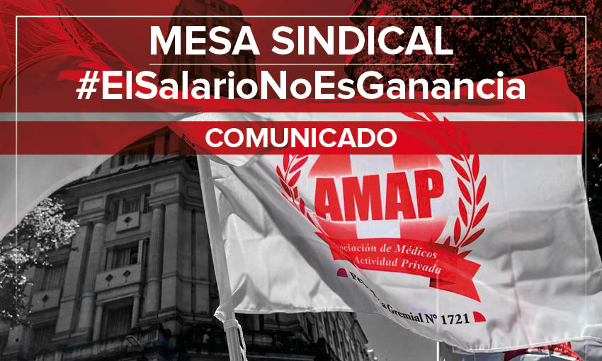 Reunión de la Mesa Sindical #ElSalarioNoEsGanancia