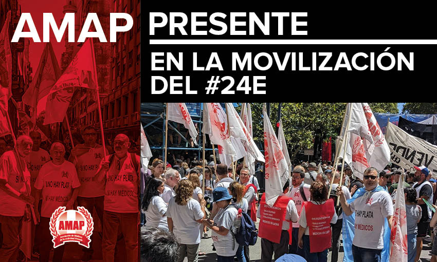 AMAP presente en la movilización del #24E