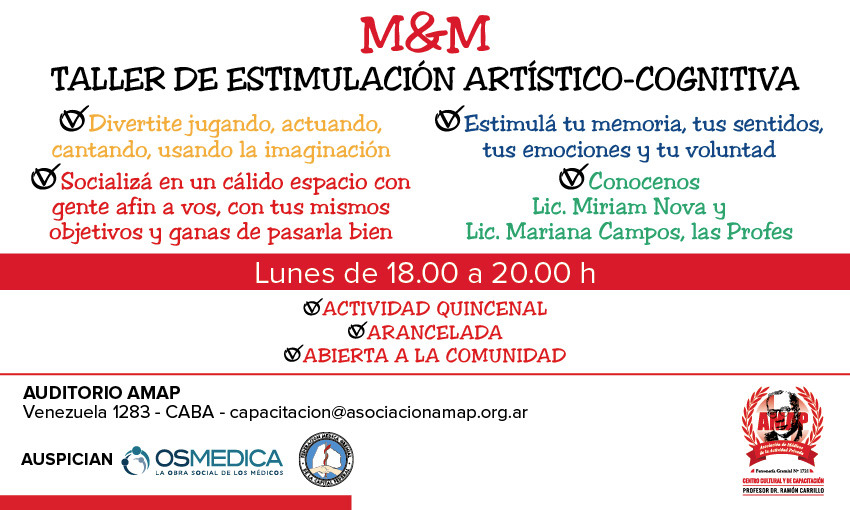 Taller de estimulación Artístico-Cognitiva