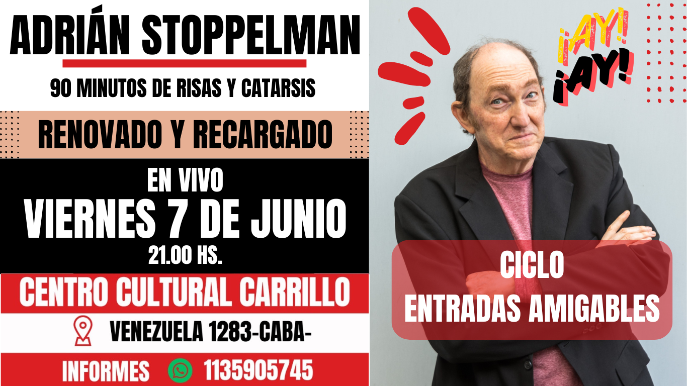 Adrián Stoppelman presenta “¡Ay!” Renovado y Recargado