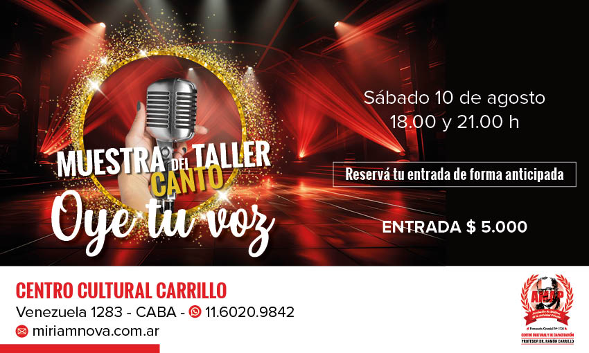 Muestra del taller de canto «Oye Tu Voz»