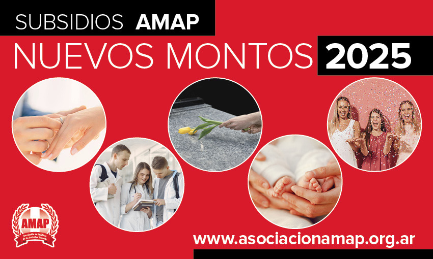 Subsidios AMAP. Actualización de montos marzo 2025