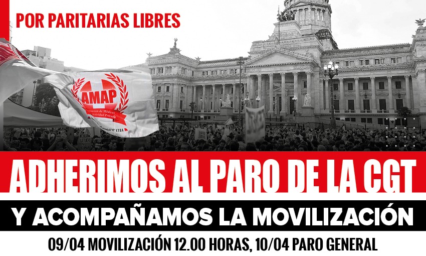 Adhesión al paro del 10/04